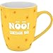GRUSS & CO Becher mit Motiv "Einfach N&ouml;" | Tasse mit Spruch, New Bone China Porzellan, 35 cl, mit Geschenkbaderole | lustiges Geschenk, Geburtstag | 74197
