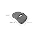 Donut Pillow for Tailbone Pain, Ergonomic Ring Design Orthopedic Donut Cushion for Office and Home, Memory Foam Soft Breathable Seat Pillow Pad for Women Men Pregnant, Hemorrhoid Pillows for(Grey)