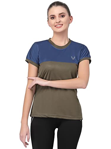 Image of UZARUS Women's Dry Fit Workout Top Sports Gym T-Shirt