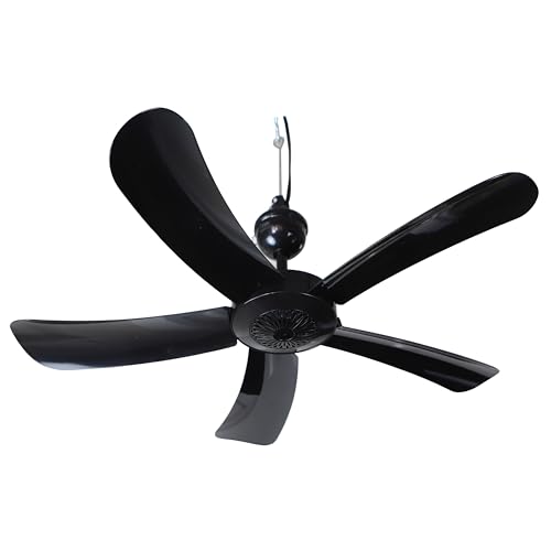 Pergola Breeze Single Speed 31” Portable Ceiling Fan AC 110V with 15’ cord & in-line power switch. Great for Pergolas Gazebos Workshops Canopies Camping RV (Black) by Canopy Breeze - Used condition - Image 2