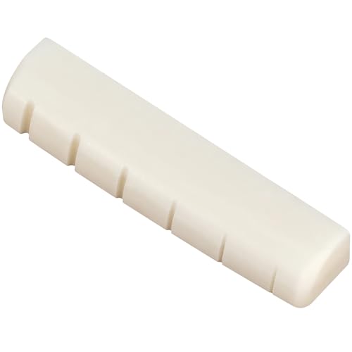 42mm Guitar Bone Nut Pre-Slotted Bone Nuts for 6 String for Acoustic Folk Guitar Replacement Parts...