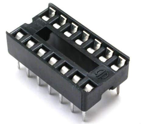 16 Pin DIP IC Base-Socket-Base-Connector for Microcontrollers and IC's/IC base-base IC (10 Pieces)