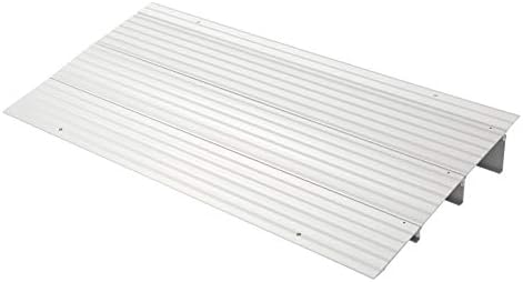 OMECAL 3" Rise Threshold Ramp for Wheelchairs, Adjustable Aluminum Alloy Mobility Entry Ramp for Home Doorways, 700LBS Weight Capacity, 34”L x 17”W x 3”H