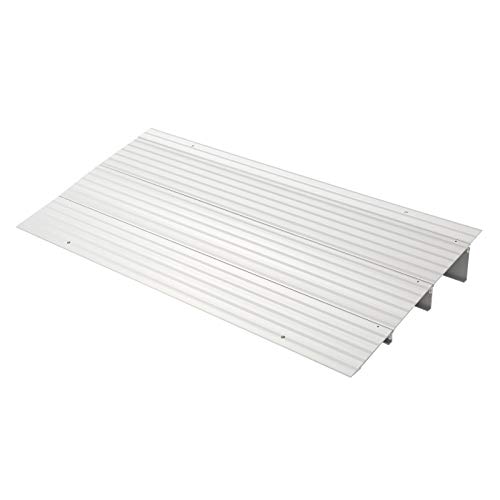 Omecal 3" Rise Threshold Ramp For Wheelchairs, Adjustable Aluminum Alloy Mobility Entry Ramp For Home Doorways, 700Lbs Weight Capacity, 34”L X 17”W X 3”H #TOP18