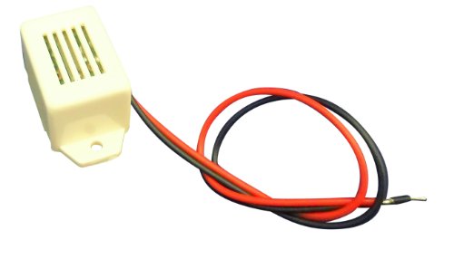 Ajax Scientific Magnetic Rectangular Mini Buzzer with Lead Wire, 3V