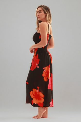 Image of Just Love Floral Print Tube Sundress Swimwear Cover Up Summer Dress for Women