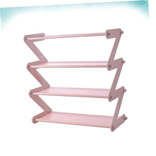 Zapatero de acero inoxidable rosa con diseño compacto para el hogar 6