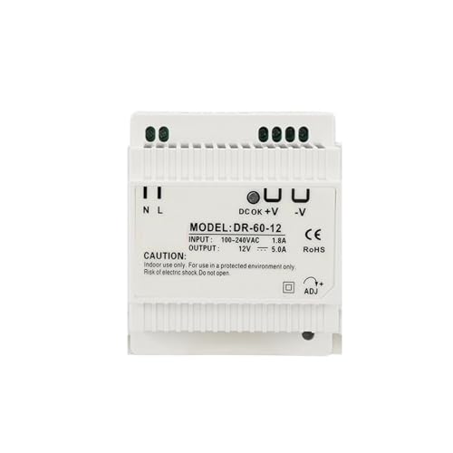 Alimentation à découpage sur rail DR-45-12 de 45W et sortie 12V CC pour tableau électrique