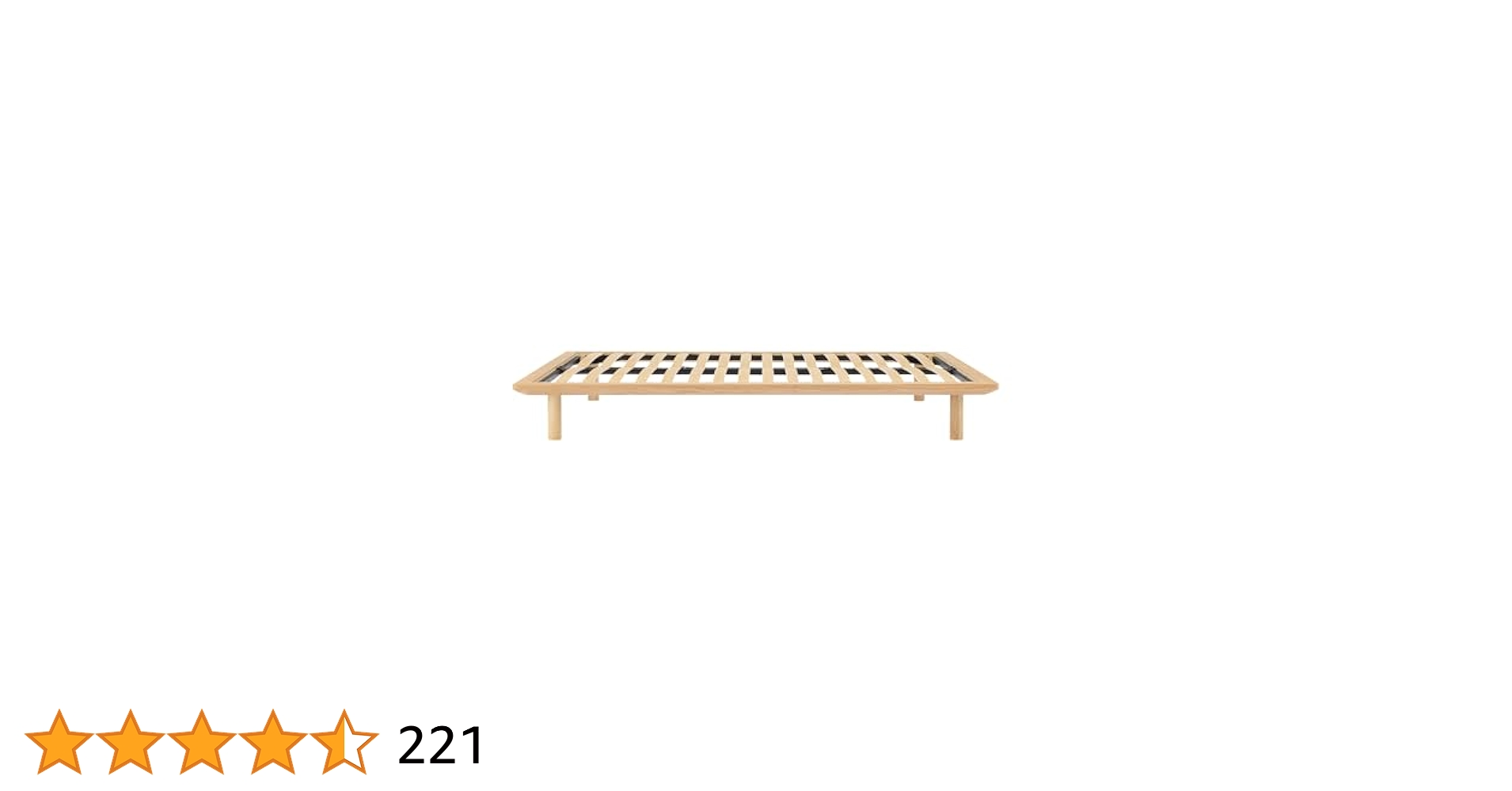 Amazon｜無印良品 木製ベッドフレーム ダブルサイズ 幅147×奥行