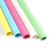 Kit 10 Cartolinas, 48 x 66 cm, 5 Cores Sortidas (Branco, Azul, Rosa, Verde e Amarelo), Papel Cartão (Sortidas)