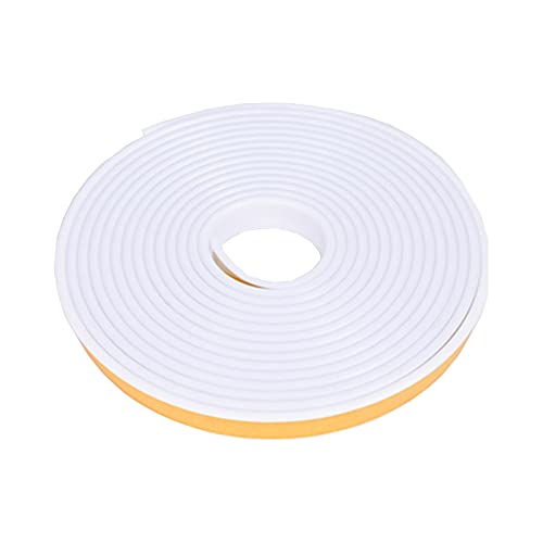 Cinta autoadhesiva de TPE bordes de muebles de 5 m, Junta forma de U, tira de sellado bordes de muebles, para armarios bricolaje, armarios, encimeras mesa, tablero de madera (Blanco, 40mm) Cover