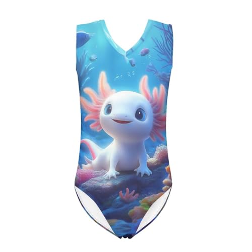 Image of Girls Swimsuits Size 3-14 Kids Summer Sleeveless One Piece Bathing Suit Beach V-Neck