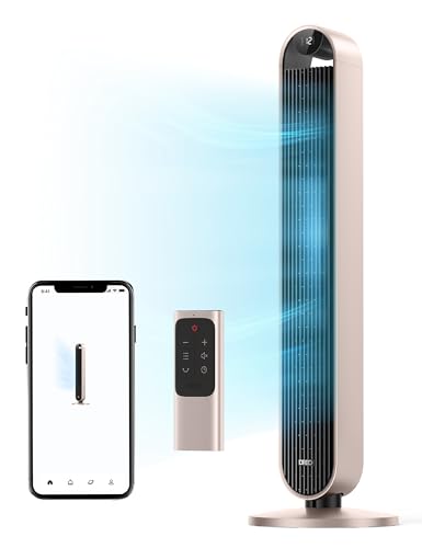 Dreo Smart Tower Fan Voice Control, 120° Oscillating Fan Works