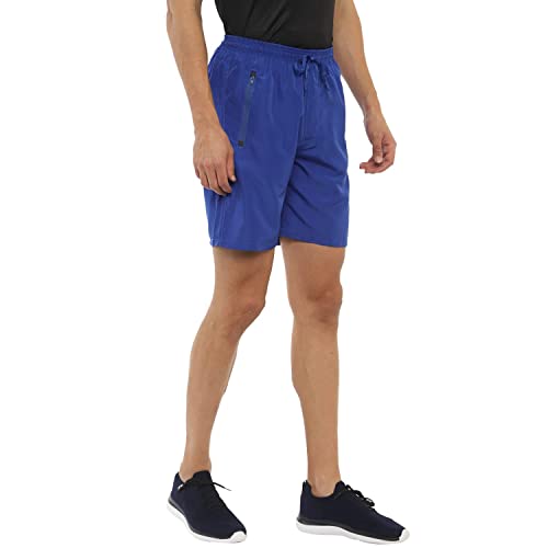 Image of Nivia Men's Sports Shorts (2037XS9 Royal Blue /Grey S)