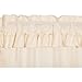 VHC Brands Muslin Ruffled Curtain Valance, Unbleached Natural, 16x60