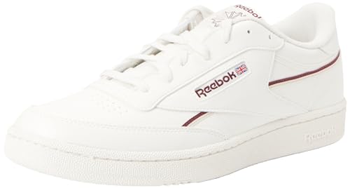 Reebok Herren Club C 85 Vegan Sneaker,Chalk Classic Maroon F23 Stucco,38.5 EU