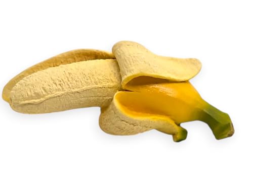 Imán decorativo de fruta plátano 3D de resina 3.5 cm miniatura 5