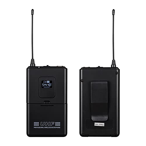Tbaxo Wireless Microphone System Cordless Handheld Mics Lavalier 4 Channel Headset Lavalier Lapel Bodypacks Dynamic Uhf Metal For Conference Meeting Speech Karaoke Party Wedding Church School #TOP3