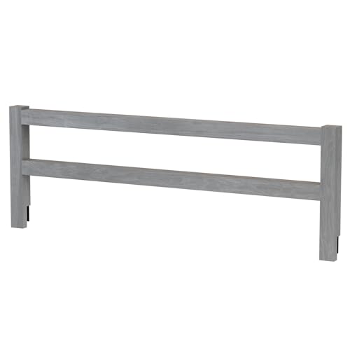 Image of Safety Guard Rail for Baby, Kids, and Children - Solid Wood Safety Bed Rail for Toddlers - Easy Installation - Premium Protection for Bunk, Twin, Full, Queen and King Size Beds - (Steel / Storm Grey)