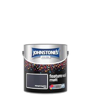 Johnstone's Feature Wall Matt Emulsion Paint - Midnight Sapphire 2.5L (Package May Vary)