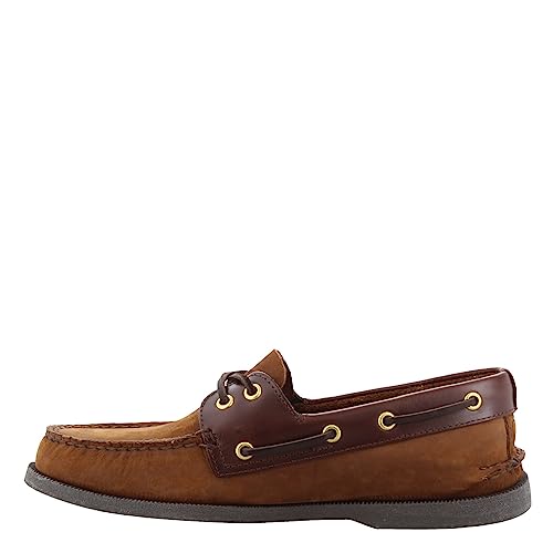 Sperry Men's Authentic Original 2-Eye Leather Boat Shoe, Brown Buck, 8 XW by Sperry - Image 6