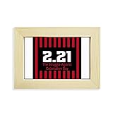 COMP Memorial Aniversario colonialismo Libertad Escritorio de Madera Arte Pintura 5x7 Pulgadas Marco de Foto Foto