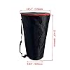 RDEXP Black Nylon Waterproof Fabric Djembe Drum Carry Case Soft Gig Bag with Zipper Reinforced Shoulder Straps for 12 Inch African Drum Percussion #3