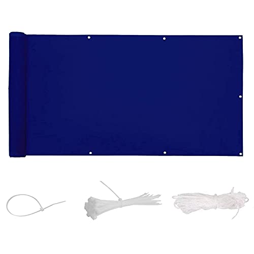 GAIJUAN Balkon Sichtschutz 0.8x6.5m Wasserabweisend 90% UV Balkonumrandung...