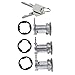 ZTUOAUMA Set of 3 Door Lock Cylinder 8122874K3 Compatible with Jeep CJ Wrangler YJ Cherokee XJ 84-90