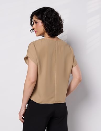 Image of Symbol Premium Women's Relaxed Fit Crop Top | Desk-to-Dinner (Available in Plus Sizes) Polyester