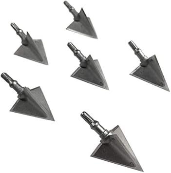 Amazon Co Jp Jiexi Hwypアーチェリーブロードヘッド100グレイン固定ブレードステンレス鋼ハンティングブロードヘッド クロスボウリカーブボウおよびコンパウンドボウパック6 X3 スポーツ アウトドア