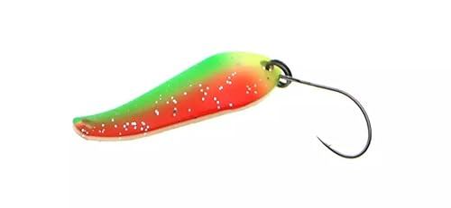Foto von Njord Kalastus Messeneuheit 2022 Forellen Spoon Set 4g mit Box Uv Aktiv | Spoons Forelle Blinker Angel Set | Forellen Angeln Spinner Angelköder Set | Angelzubehör Forellenköder Blinker Angeln
