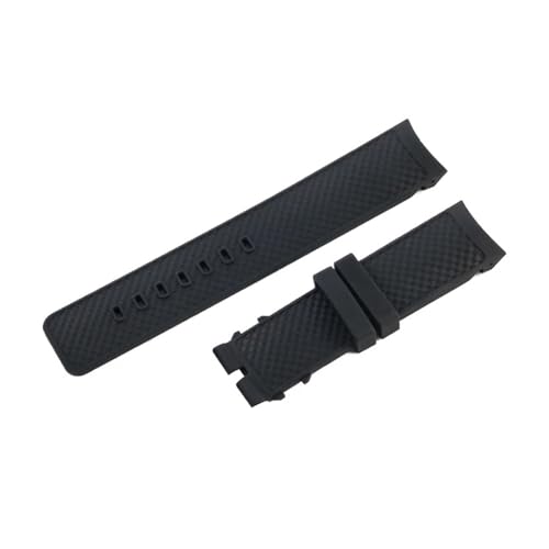 IWC �A�N�A�^�C�}�[ �t�@�~���[�V���[�Y IW328802 IW376806 �ƌ݊������� �J�[�u�����C���^�[�t�F�[�X �f�������O���\�ȕ֗��ȃt�b�f�S�����E�H�b�`�o���h 22mm(Black-No Buckle)