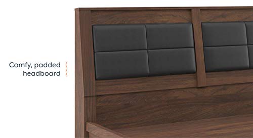 Image of Urban Ladder Pico Bed (Finish : Walnut; Bed Size : Queen)