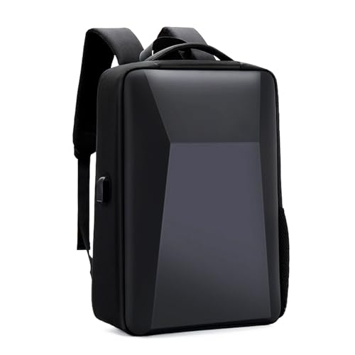BAGSBLACK Mochila Rígida para Ordenador Portátil, Impermeable para hombre y mujer, con Puerto USB, Compartimentos para Ropa y Accesorios. Para Trabajo, Oficina, Universidad y Viajes.