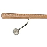 ballet para adultos Diámetro: 42 mm Barra de ballet (fresno claro, 42 mm de diámetro, 1400 mm de largo, incluye 2 soportes con 250 mm de distancia de pared)
