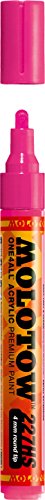 MOLOTOW ONE4ALL Acrylic Paint Marker, 4mm, Neon Pink Fluorescent, 1