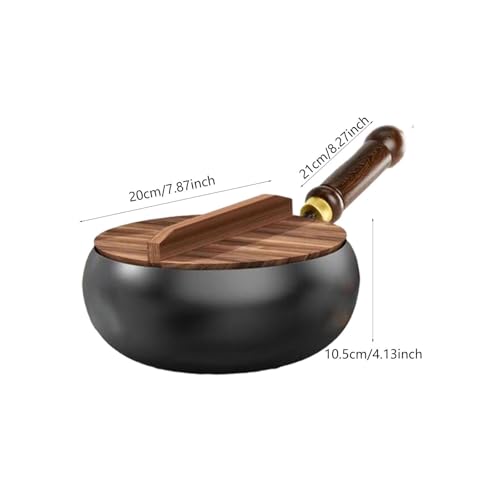 Wok de hierro sin recubrimiento 30 cm sin tapa miniatura 2
