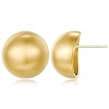 Velvet Costume from Trolls Gold Studs Button Earrings