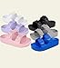Pisumg Kids Slides Sandals Double Buckle Adjustable Boys Girls