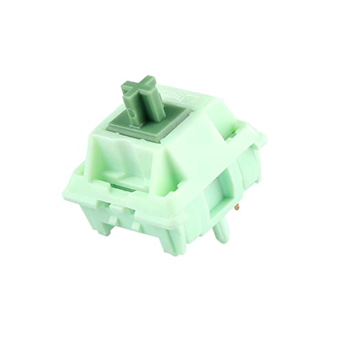 KiiBoom Linear 55gf Matcha Latte Interruptor de teclado mecánico, interruptor de teclado de 5 pines con tallo POM, carcasa de nailon para PC, 30 piezas para teclado de bricolaje KiiBoom Linear 55gf Matcha Latte Interruptor de teclado mecánico, interruptor de teclado de 5 pines con tallo POM, carcasa de nailon para PC, 30 piezas para teclado de bricolaje