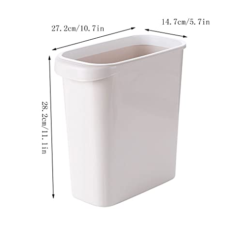 Jkxwx Trash Can Rubbish Bin 8L Toilet Trash Can Narrow Slot Rectangular Classification Trash Can Household Kitchen Trash Can Indoor Trash Can Garbage Can (Color : B) #TOP1