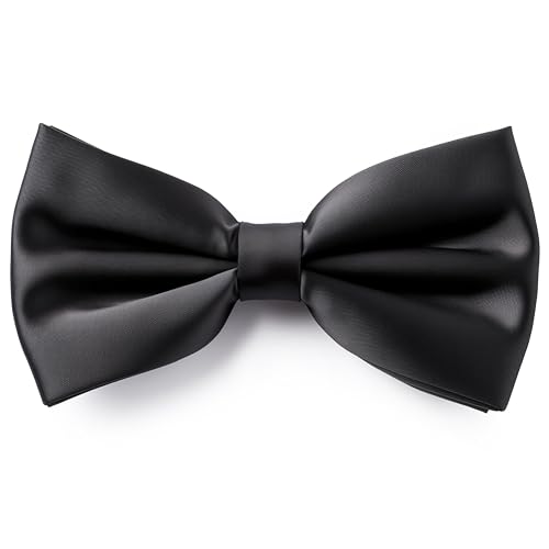 Adam Young Men's Bow Ties Pre-Tied Style Formal Satin Classic Bowtie for Tuxedo Faux Silk