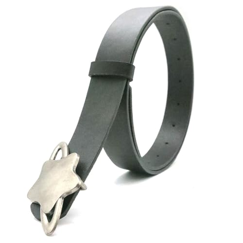 Fashion Star Shape Buckle Belt for Women Girls Classic Solid Color Adjustable Waist Ornament PU Leather3