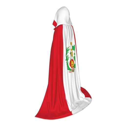 Capa con capucha de Perú unisex para disfraces de Halloween y magos 2