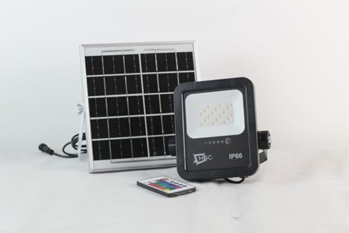 Refletor placa solar 100w Led Smd Slim MGC RGB COLORIDO c/controle
