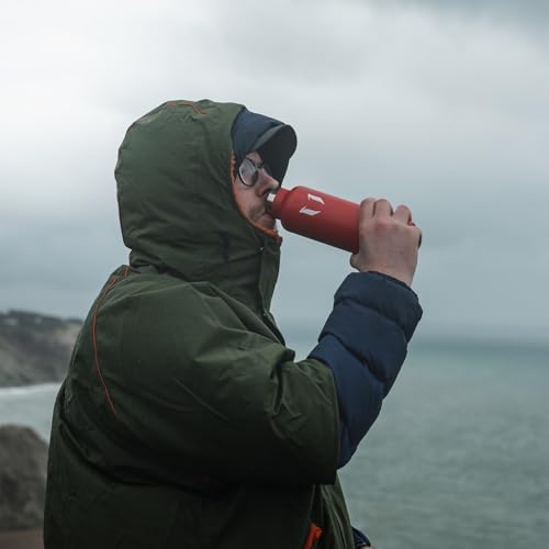 Super Sparrow Trinkflasche Edelstahl -620ml- Auslaufsicher Thermoskanne, BPA-Frei Wasserflasche - Kohlensäure Thermosflasche für Kinder, Sprudel, Sport, Schule, Fitness, Outdoor, Camping