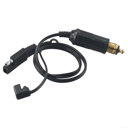 Motorcycle Battery Charger Cord Fit for BMW Motorcycle, DIN Hella Plug to SAE, SAE Connector Cable Battery Charger Plug for Charging, Tire Inflation, and Power Management