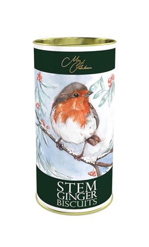 Meg Hawkins - The Robin Stem Ginger Biscuits 160g Drum