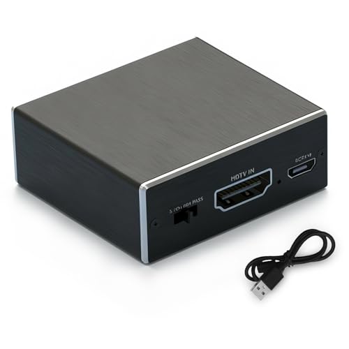 ciciglow HDMI Audio Extractor Splitter, 4K HDMI Till Optical S/PDIF 3,5 Mm Audio Adapter Splitter -omvandlare för Högtalarförstärkare Hörlurar